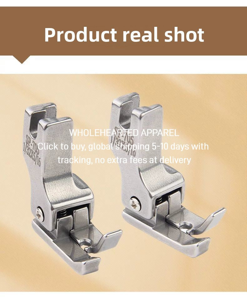 1426★ boutique all-steel computer flat car hemming hemming pull tube presser foot, upper sleeve auxiliary presser foot SP-705 high and low presser foot