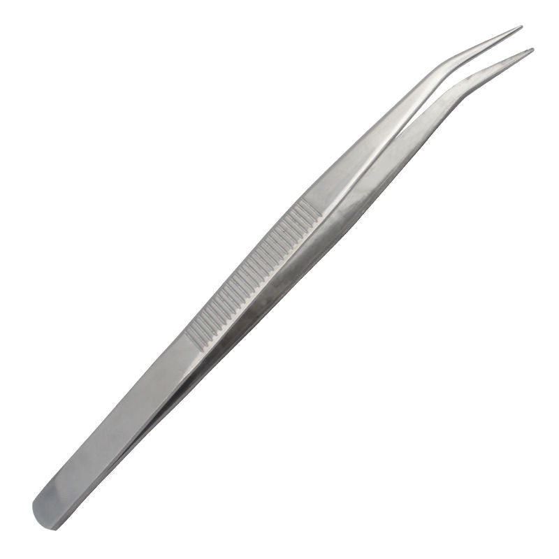 1223★ Pinzas de acero inoxidable ligeras pulidas con espejo de calidad refinada, pinzas de cabeza recta antideslizantes fábrica de ropa★
