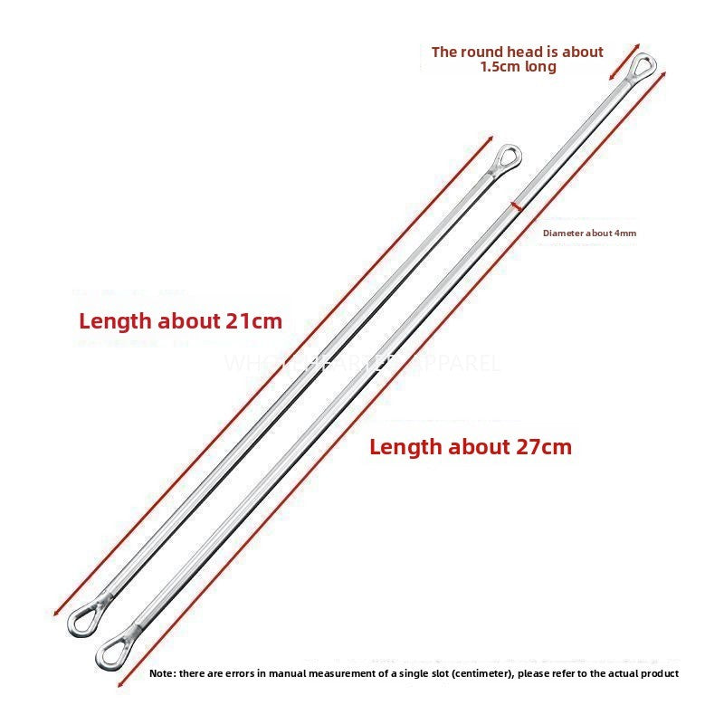 1636★  New high-hardness double-head rope threading tool large hole handmade round head elastic pants rope sewing accessories