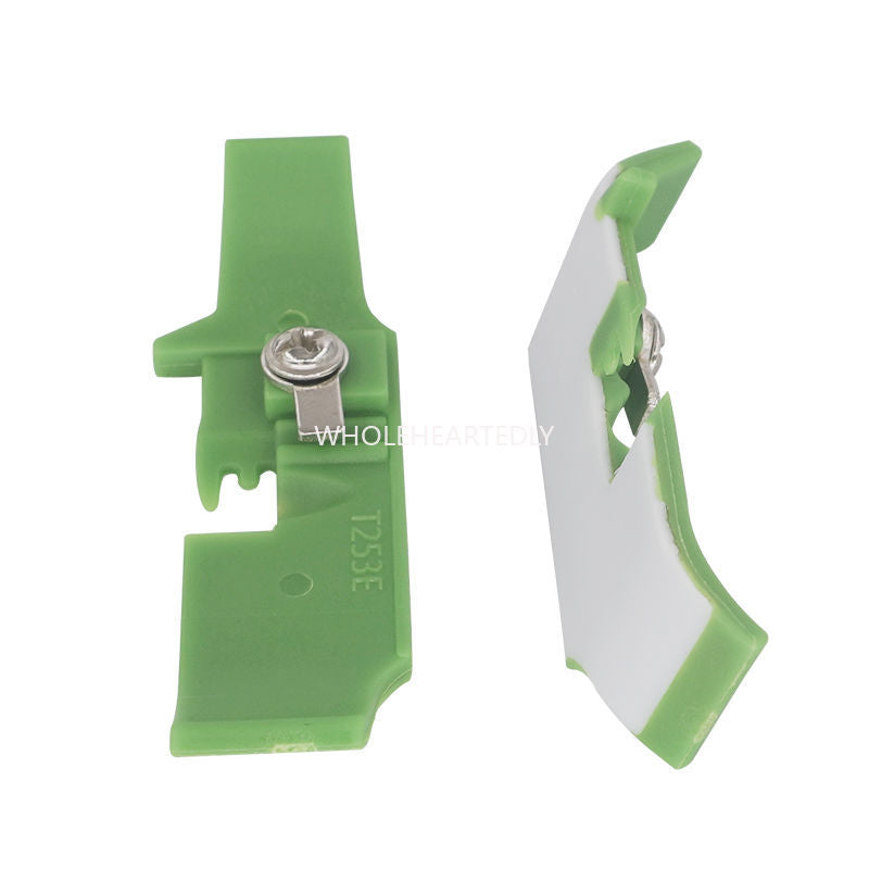 1034★ Thickened Teflon four-wire hemming machine presser foot leather industrial oversewing machine edge car glue presser foot edge locking plastic baseplate