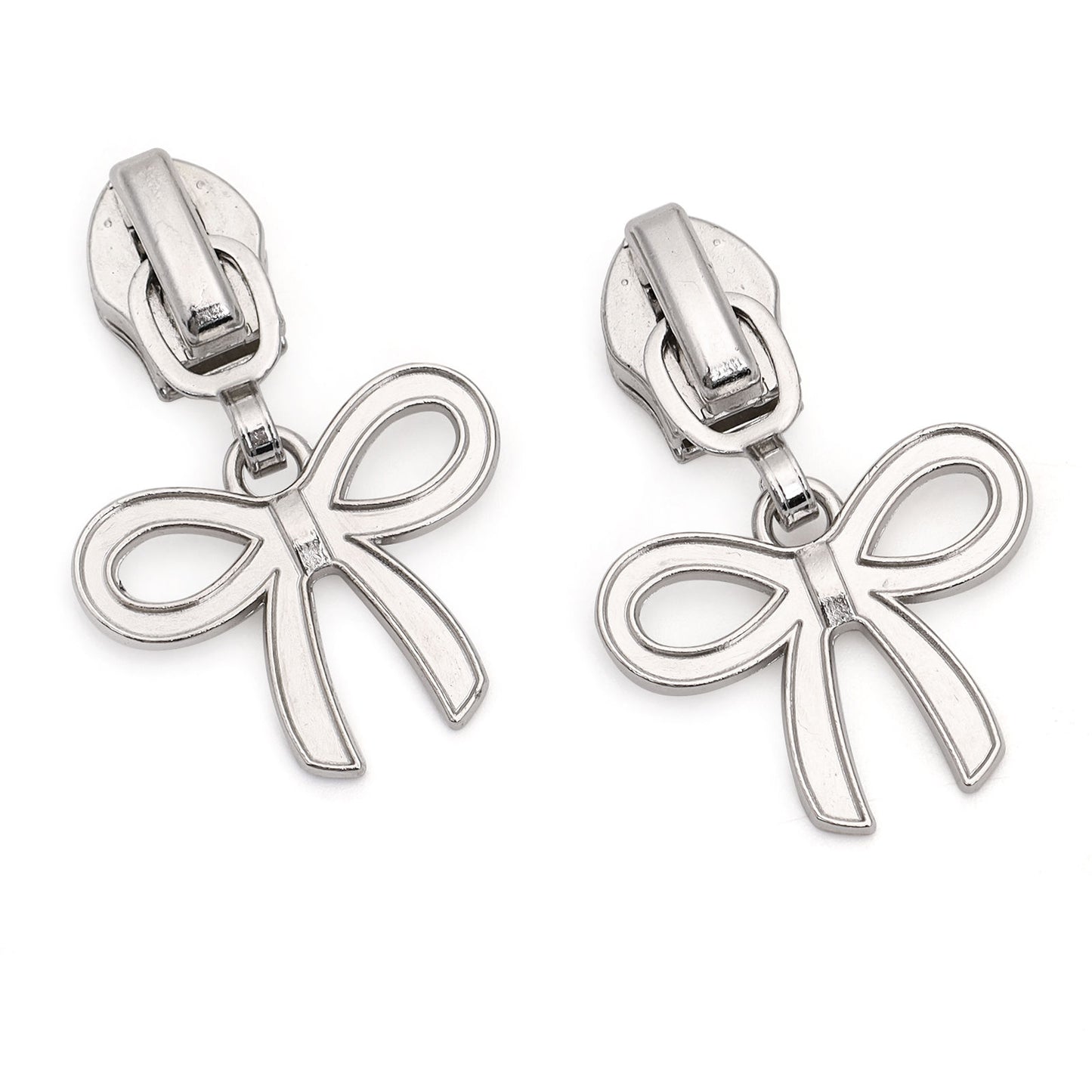 3105 Zipper No. 5 nylon platinum hook with bow pull tab zinc alloy luggage clothing home textile nylon zipper suitable