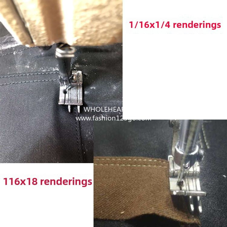 1211★ Pied presseur à double couteau SP-18 tout acier, pied presseur tangentiel pour sac à dos en jean, pied presseur à chariot plat à double butée à ligne ouverte 0,1/0