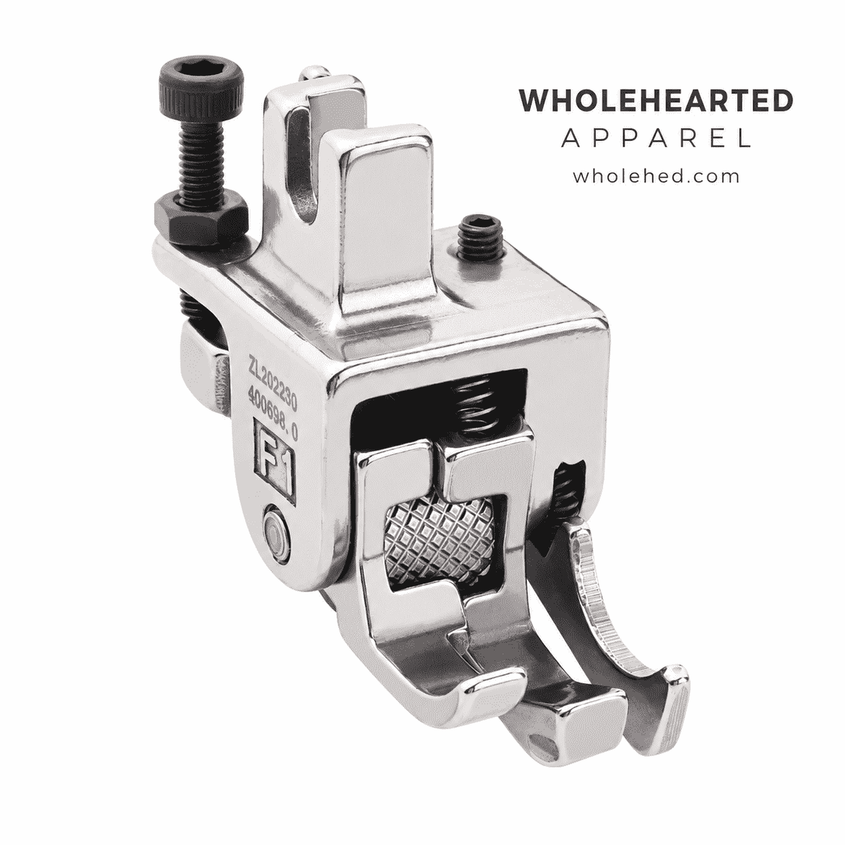 1168★ Multifunction Roller Double-Line Presser Foot with High-Low Edge Guide for Pocket Stitching.