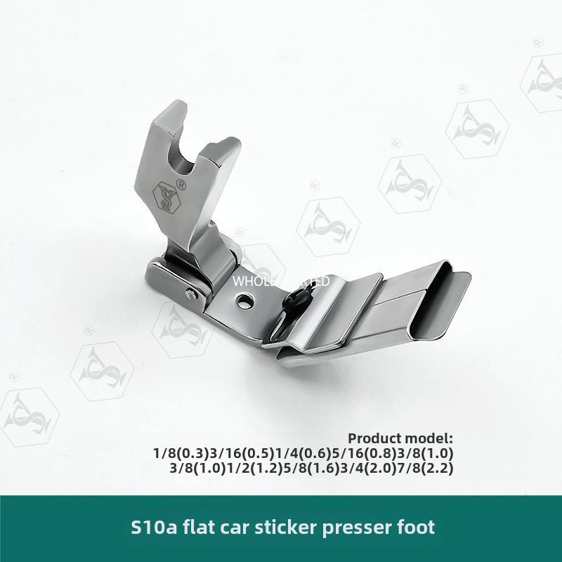 1067★ New S10A flat car sticker presser foot lace webbing guide strip climbing strip pull tube