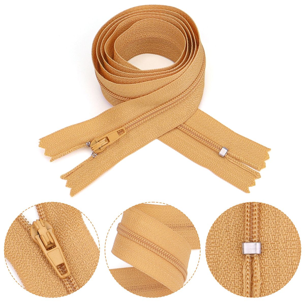 3085 Zipper No. 3 nylon closed end work code with color automatic head multi-color cloth edge zipper electric white front and rear stop clothing is suitable for