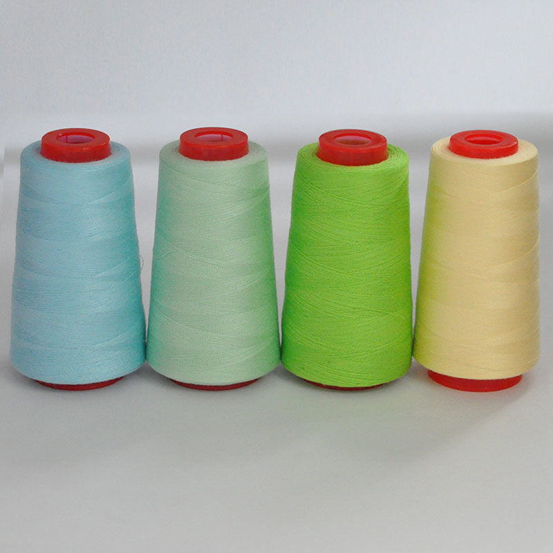 3053 Thread 402 Sewing Thread Household High Speed Thread Sewing Machine Pagoda Polyester Flat Car Large Roll Black and White Color