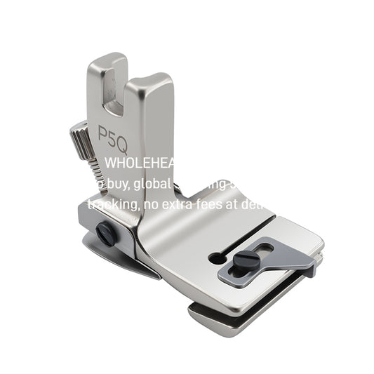 1607★  New P5Q adjustable wrinkle presser foot electroplating all-steel flat car universal wrinkle pumping wrinkle presser foot sewing accessories ****