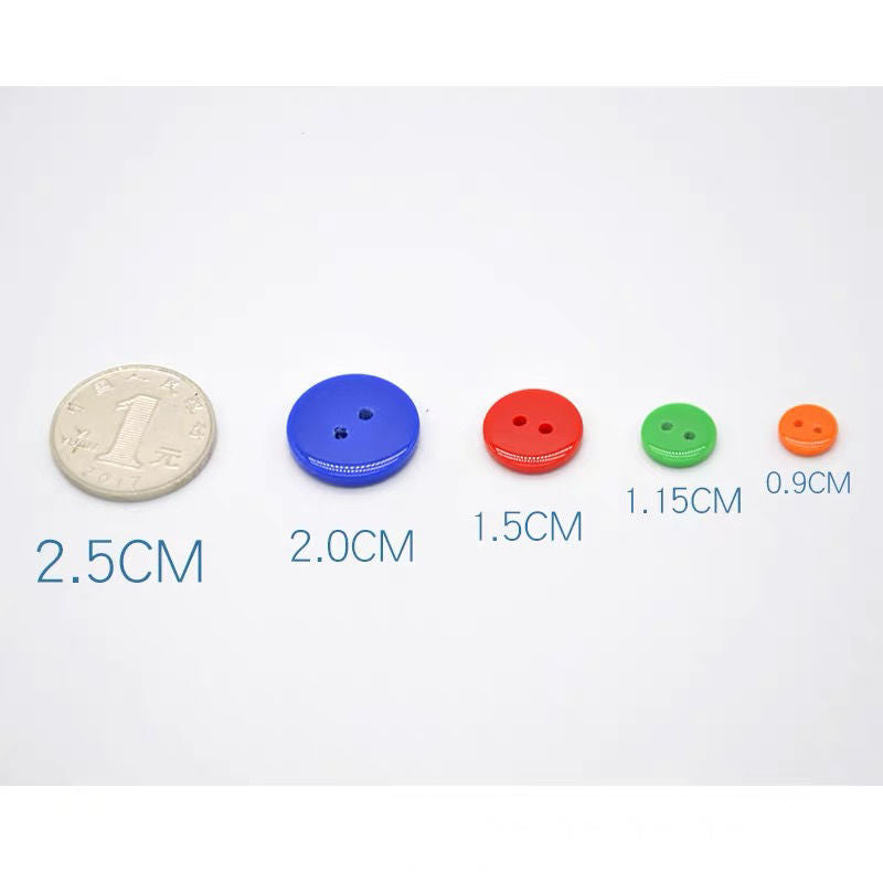 3038  High-grade environmentally friendly buttons Daquan children's DIY color resin bread buckle