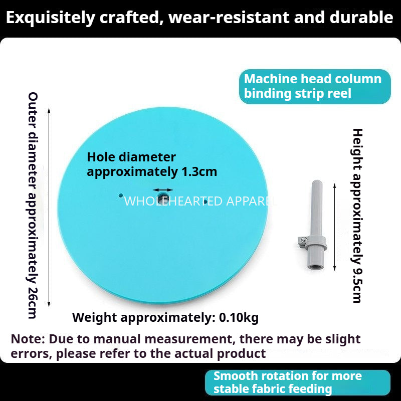 1740★ Bandeja de cinta de encuadernación de altura ajustable para poste del cabezal de máquina de coser de cama plana, accesorio para máquina de coser de material ABS★