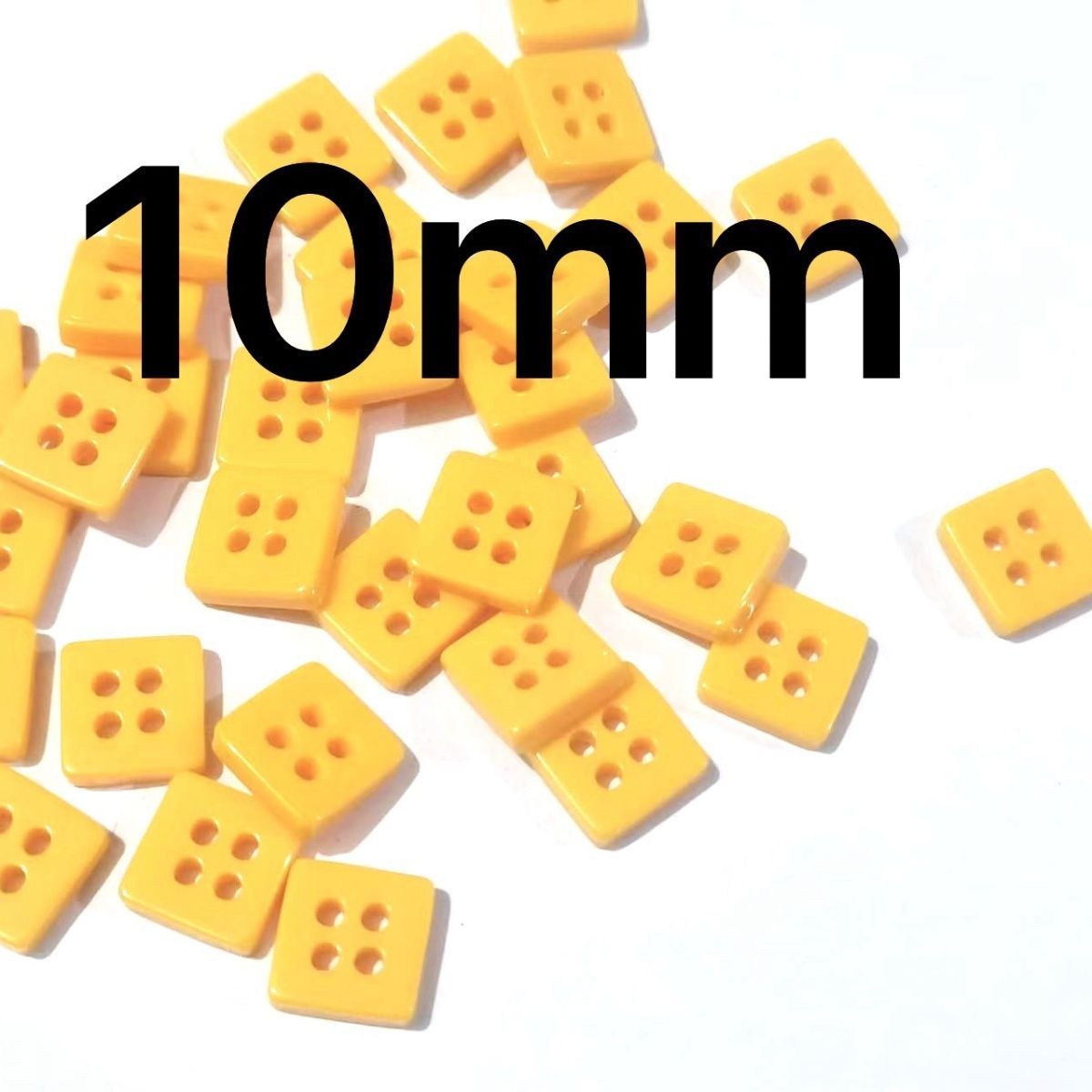 3018  Resin Button Plum Blossom Square Heart Round Color Button Flower Decoration Handmade DIY Cartoon Children