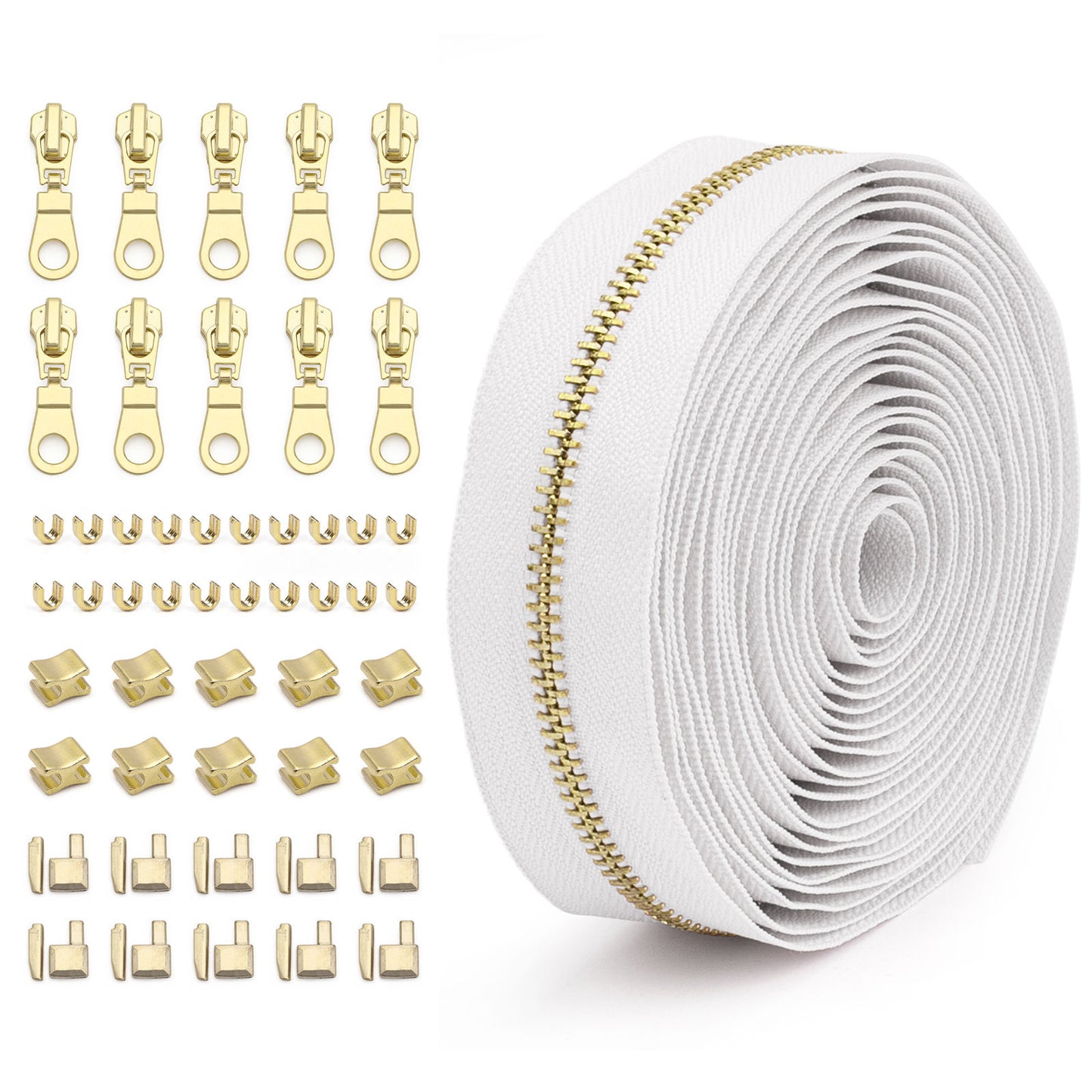 3073 Zipper No. 5 solid color metal suit clothing jacket jewelry luggage available can be opened and closed tail length zipper