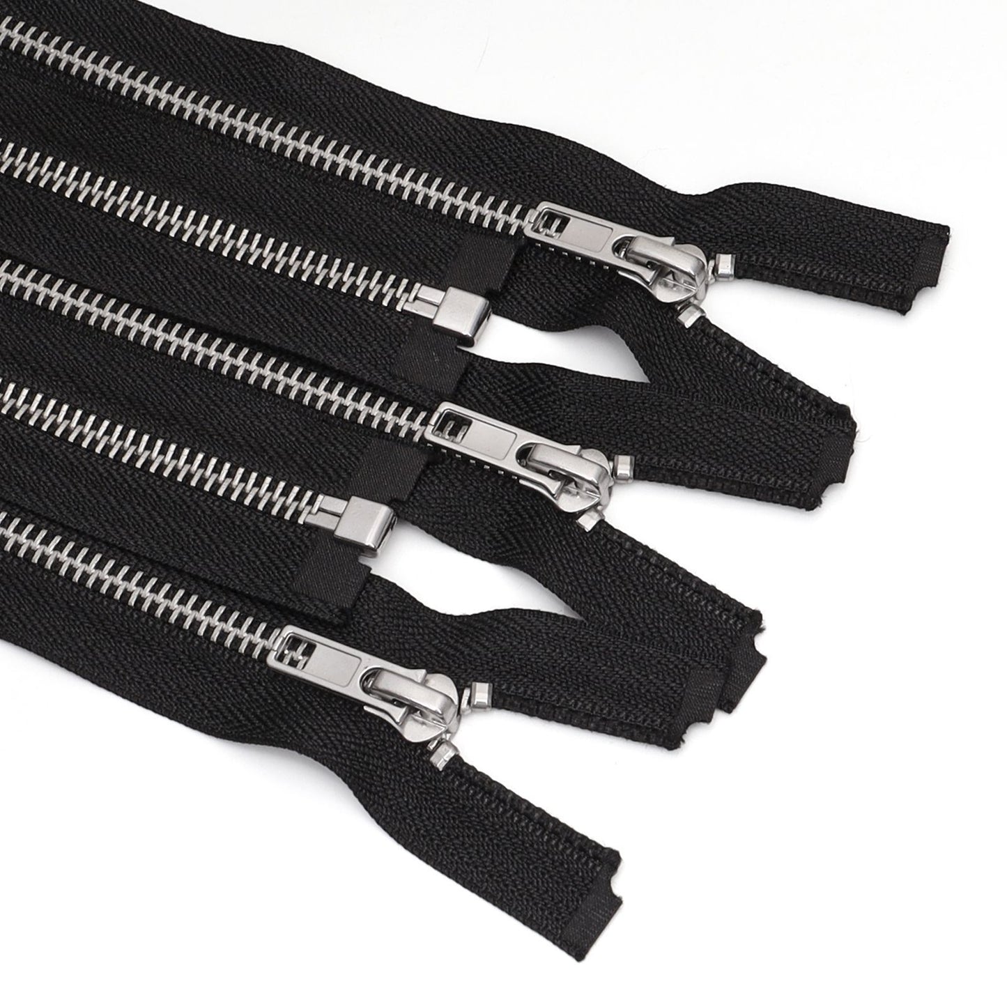 3102 Zipper No. 5 copper metal open tail opening dumb automatic head zinc alloy clothing jacket access control zipper