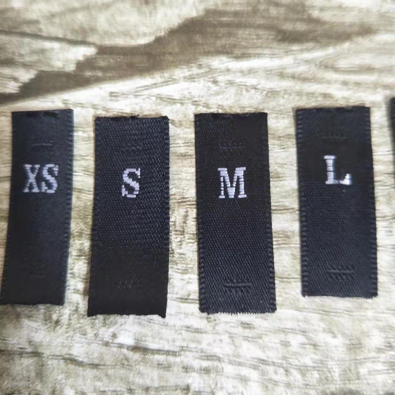 3225★ High-grade woven edge satin clothing size mark cut well mark collar mark number mark size mark universal clothing size mark letters