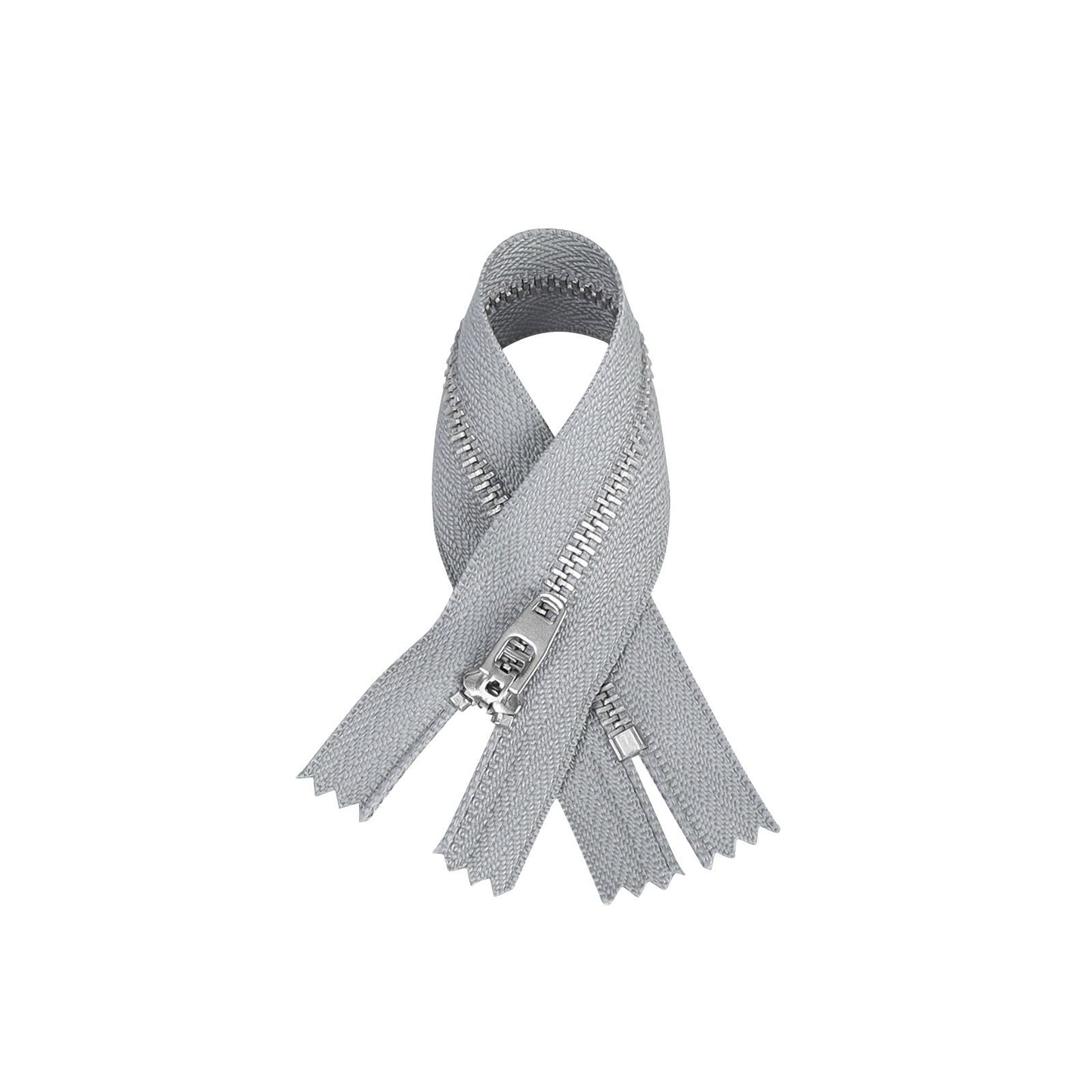 3074 New No. 3 white copper closed tail spring head work size tail with strong locking, special for pants placket zipper