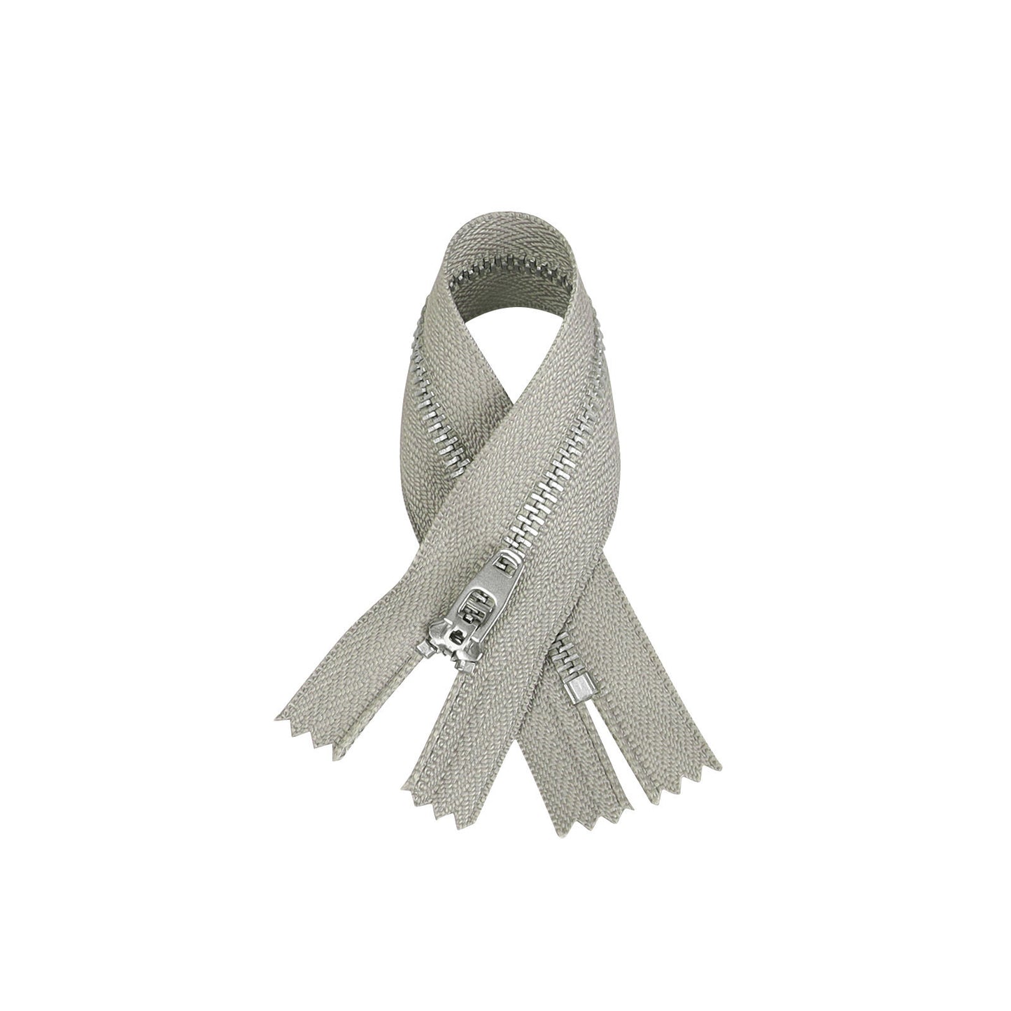 3074 New No. 3 white copper closed tail spring head work size tail with strong locking, special for pants placket zipper