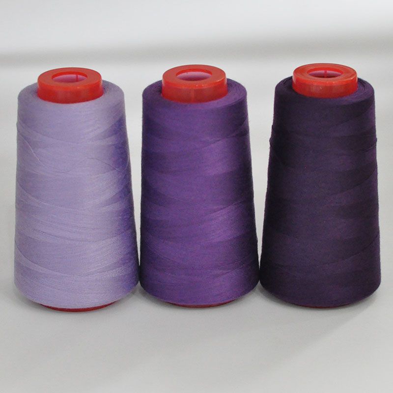 3053 Thread 402 Sewing Thread Household High Speed Thread Sewing Machine Pagoda Polyester Flat Car Large Roll Black and White Color