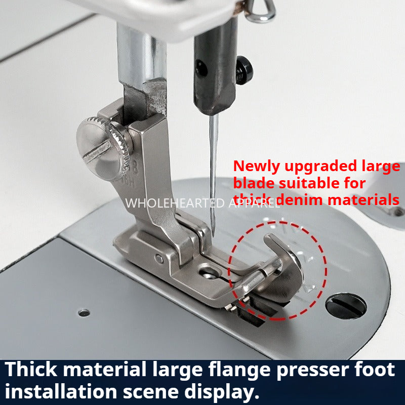 1721★ New product 0.25 stop, new flat car denim thick material, large stop edge presser foot, sewing machine accessories 3.0 large pinhole presser foot★