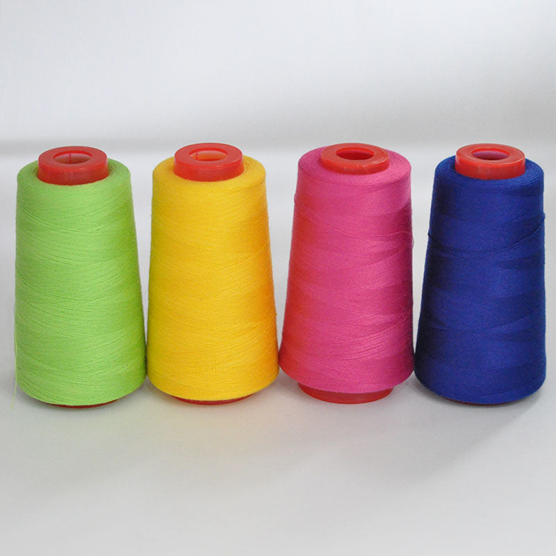 3053 Thread 402 Sewing Thread Household High Speed Thread Sewing Machine Pagoda Polyester Flat Car Large Roll Black and White Color