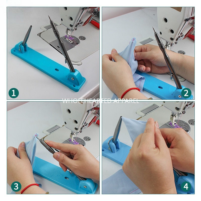 1703★ Nueva herramienta de esquina de solapa semiautomática plegable SY-105, cubierta de bolsillo de camisa, artefacto de giro de esquina manual