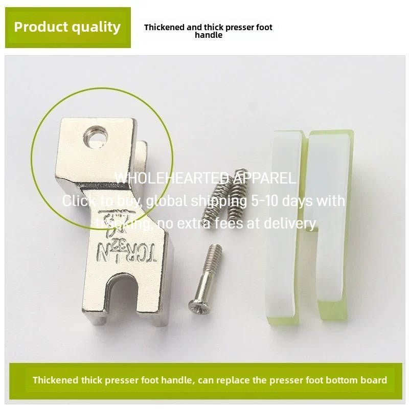 1428★  Golden wire rabbit flat car plastic high and low presser foot pressure line 0.1 0.2 stop Oxford presser foot thickened presser foot Daquan