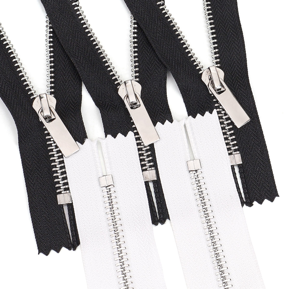 3070 Zipper No. 5 Platinum Metal Closed Tail Short Zipper Head Clothing Luggage Zipper Decorative Zipper