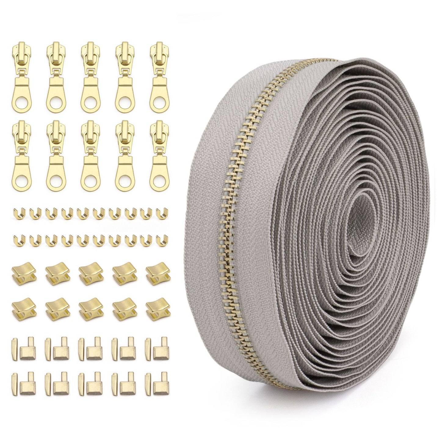 3073 Zipper No. 5 solid color metal suit clothing jacket jewelry luggage available can be opened and closed tail length zipper