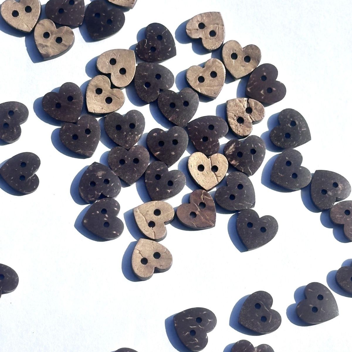 3043 Natural coconut shell peach heart shirt love buttons heart-shaped clothes retro DIY buttons handmade sweater cardigan buttons