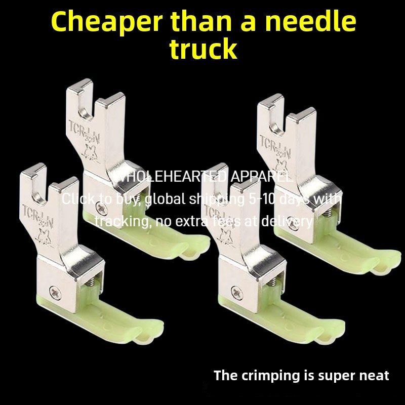 1428★  Golden wire rabbit flat car plastic high and low presser foot pressure line 0.1 0.2 stop Oxford presser foot thickened presser foot Daquan