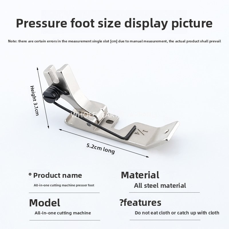 1641★  Sewing machine accessories New 572 cutting bag integrated pressing foot cutting bag integrated machine special thick material universal wheel