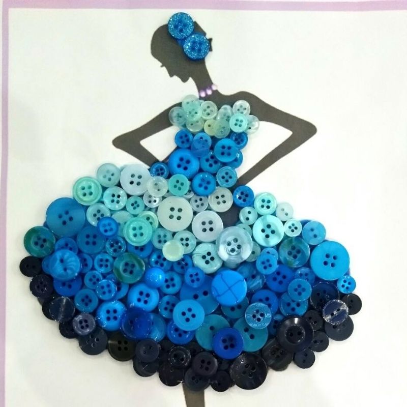 3028  New creative DIY color resin buckle children handmade button painting material package button flower decorative small buckle