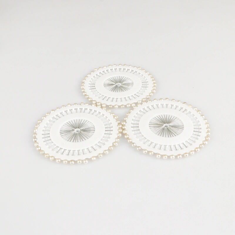 1671★  Color pin pearlescent needle DIY hand-fixed clothing accessories vertical cut pearl setting needle sewing tool