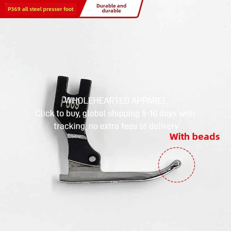 1494★ Special presser foot for bead edge sequined wedding dress fabric, eliminating the time to knock beads and replenish beads, sewing machine accessories**