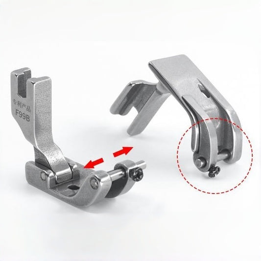 1072★  New F99B narrow upper and rear collar presser foot crimping hemming multifunctional presser foot thin and thick universal sewing machine accessories