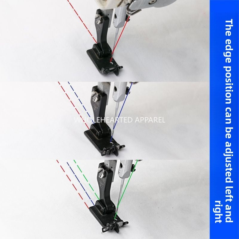 1569★  New computer flat car universal universal T-18 adjustable blocking edge presser foot left and right with knife head stop open wire presser foot