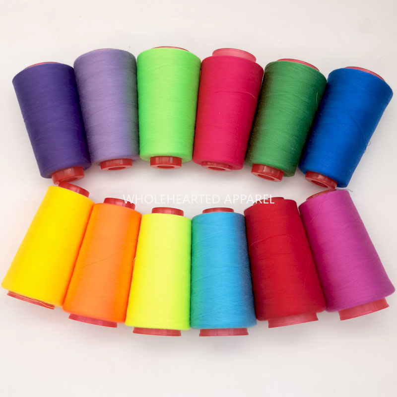 3053 Thread 402 Sewing Thread Household High Speed Thread Sewing Machine Pagoda Polyester Flat Car Large Roll Black and White Color