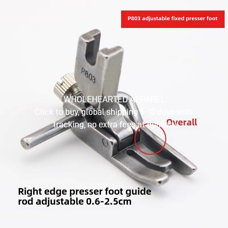 1489★  Computer flat car P803 presser foot open line gear edge presser foot with gear adjustable width and narrow stop fixed presser foot, sewing machine
