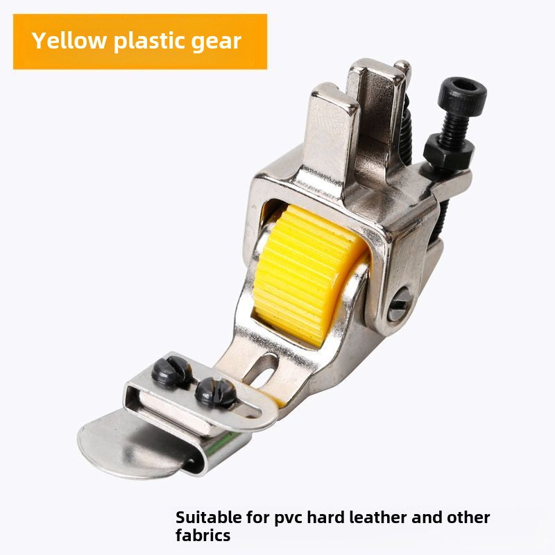 1013★ New T351 down-turned edge roller presser foot turtle shell cap wrinkle-free downward rolled edge premium all-steel flat sewing machine adjustable