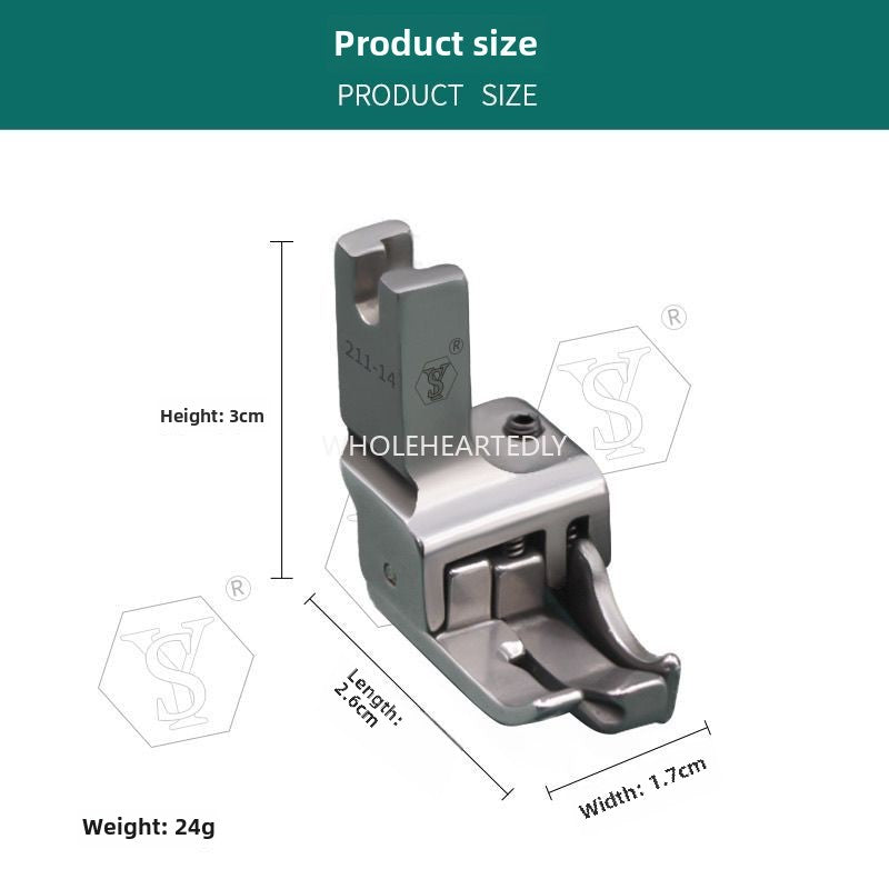 1023★ boutique all-steel multi-purpose high and low presser foot flat car stop double open line with knife presser foot