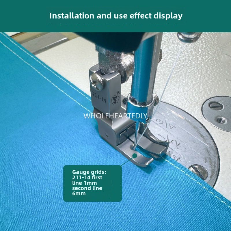1023★ boutique all-steel multi-purpose high and low presser foot flat car stop double open line with knife presser foot