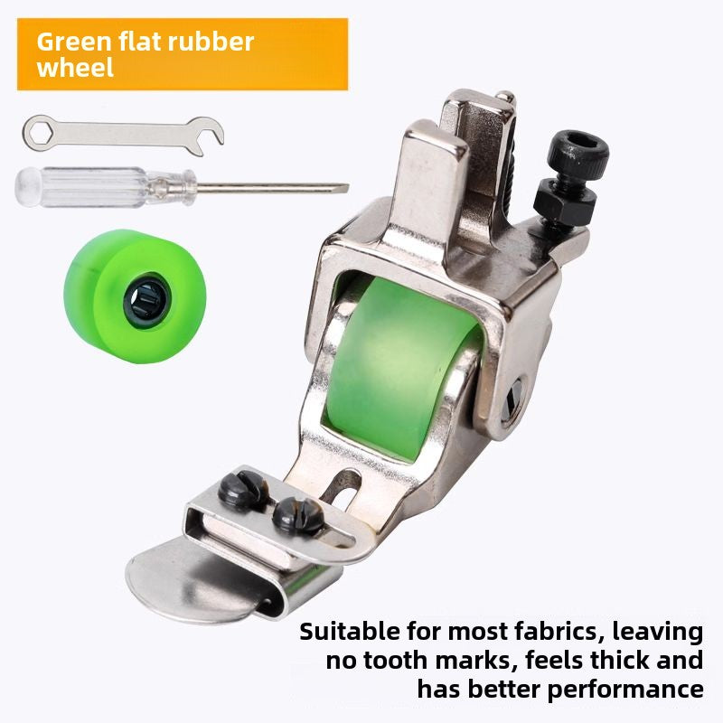 1013★ New T351 down-turned edge roller presser foot turtle shell cap wrinkle-free downward rolled edge premium all-steel flat sewing machine adjustable