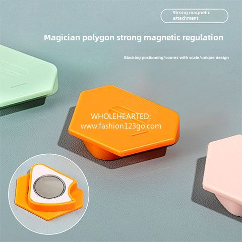 1005★ New model magician polygon strong magnetic guide sewing machine universal edge positioning tape with scale sewing accessories