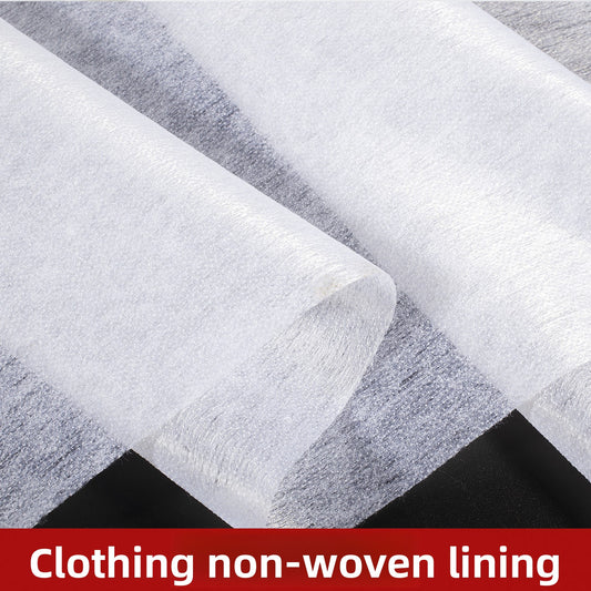 3909 Forro adhesivo no tejido para ropa de una sola cara Forro caliente Forro de papel suave Ropa de primavera y verano Tejido fino Forro adhesivo termofusible de 30 g
