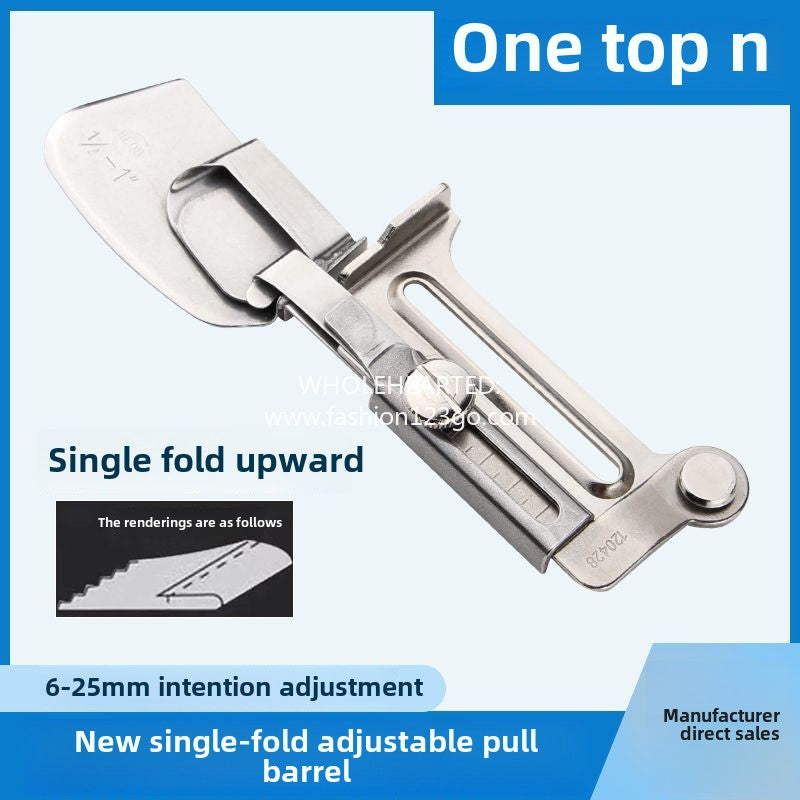 1104★ New adjustable DAYU226 pull tube, loose mouth pull foot tube, single fold up and down pendulum tube, single layer folded edge curling pull tube