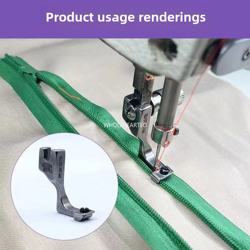 1069★ Model number T69 (adjustable) Invisible zipper presser foot with notch Multifunctional zipper presser foot Computer flat car Industrial flat seam
