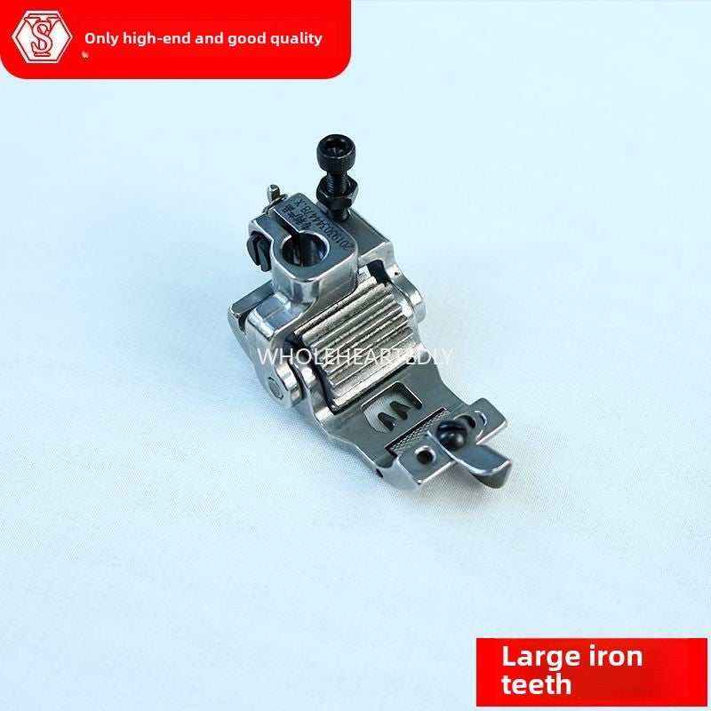 1029★ Sewing machine roller presser foot, cutting car three needles and five threads, new pulley presser foot stop open wire presser foot