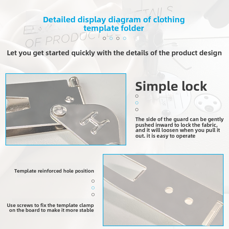 1534★  Clothing Template Clip Clothing Template Consumables Template Machine Quilting Line Quick Positioning Clip Template Clip Sewing Machine Accessories