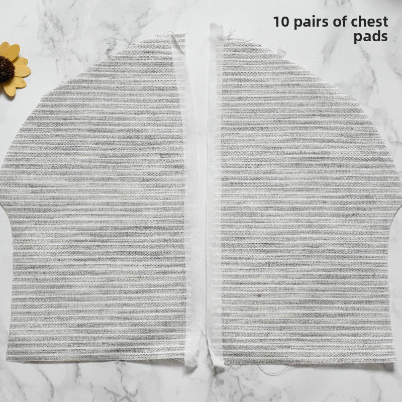 3922★ Forro de pecho, almohadilla de pecho, forro de tela de parche de algodón de pecho, abrigo de traje, forro de carbono negro, forro de cáñamo, forro de pecho, forro de accesorios de ropa