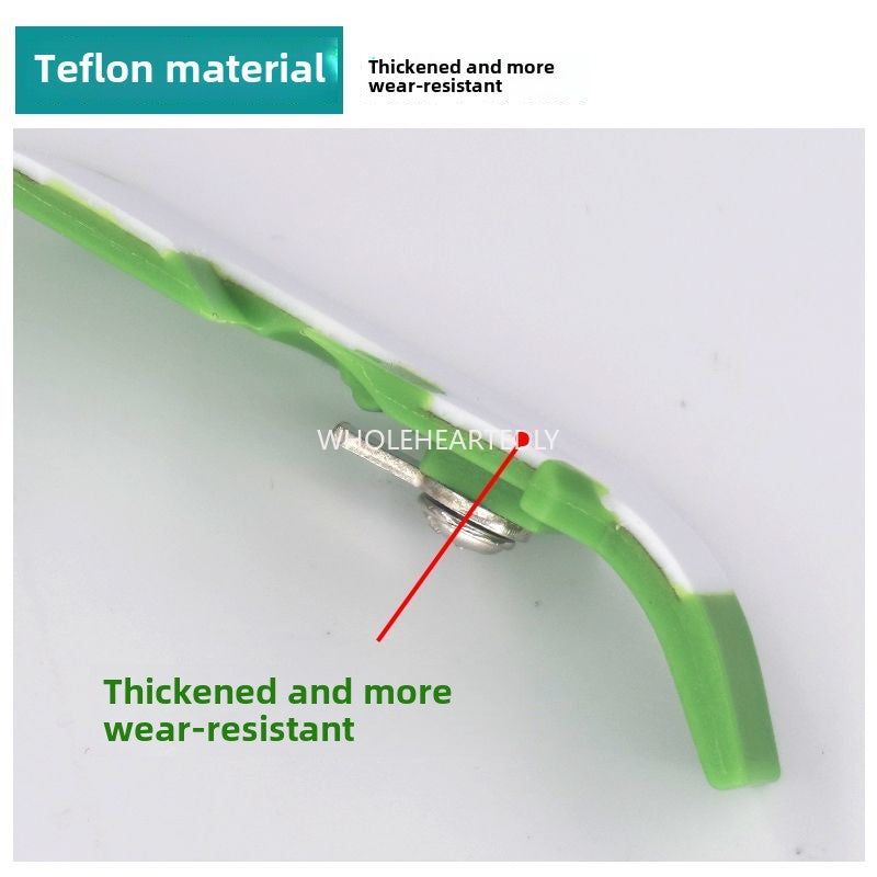1034★ Thickened Teflon four-wire hemming machine presser foot leather industrial oversewing machine edge car glue presser foot edge locking plastic baseplate