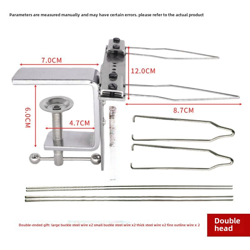 1001★ New high-efficiency button threading device, I-shaped clip to wear buttons, tool buttons, button artifacts, special for clothing factories