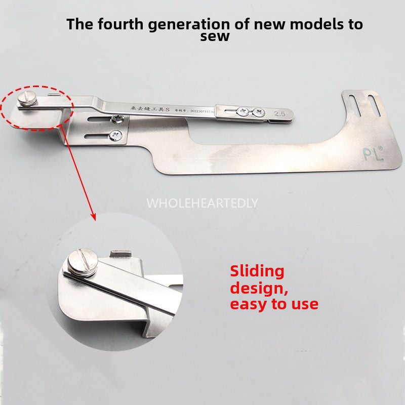 1019★ Flat car come and go sewing fourth generation PL new overseam sleeve sewing special press placket collar waist tool